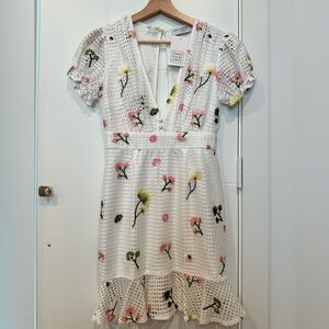 Sweet floral embroidered dress by Chloe Dao